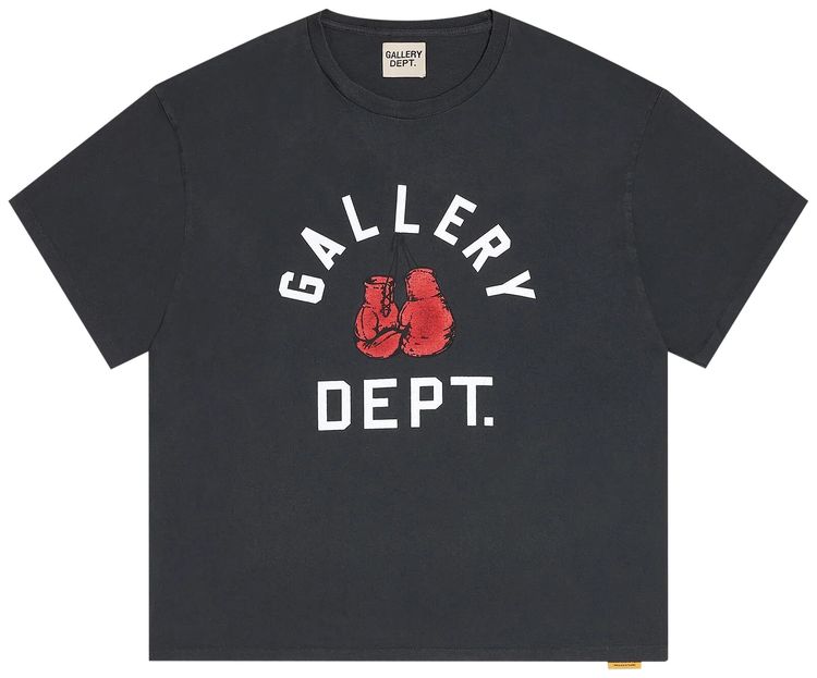 Gallery Dept Boxing Merch Tee Vintage Black