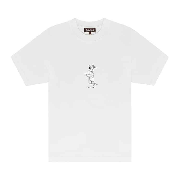 Quiet Golf Golf Dad T Shirt White