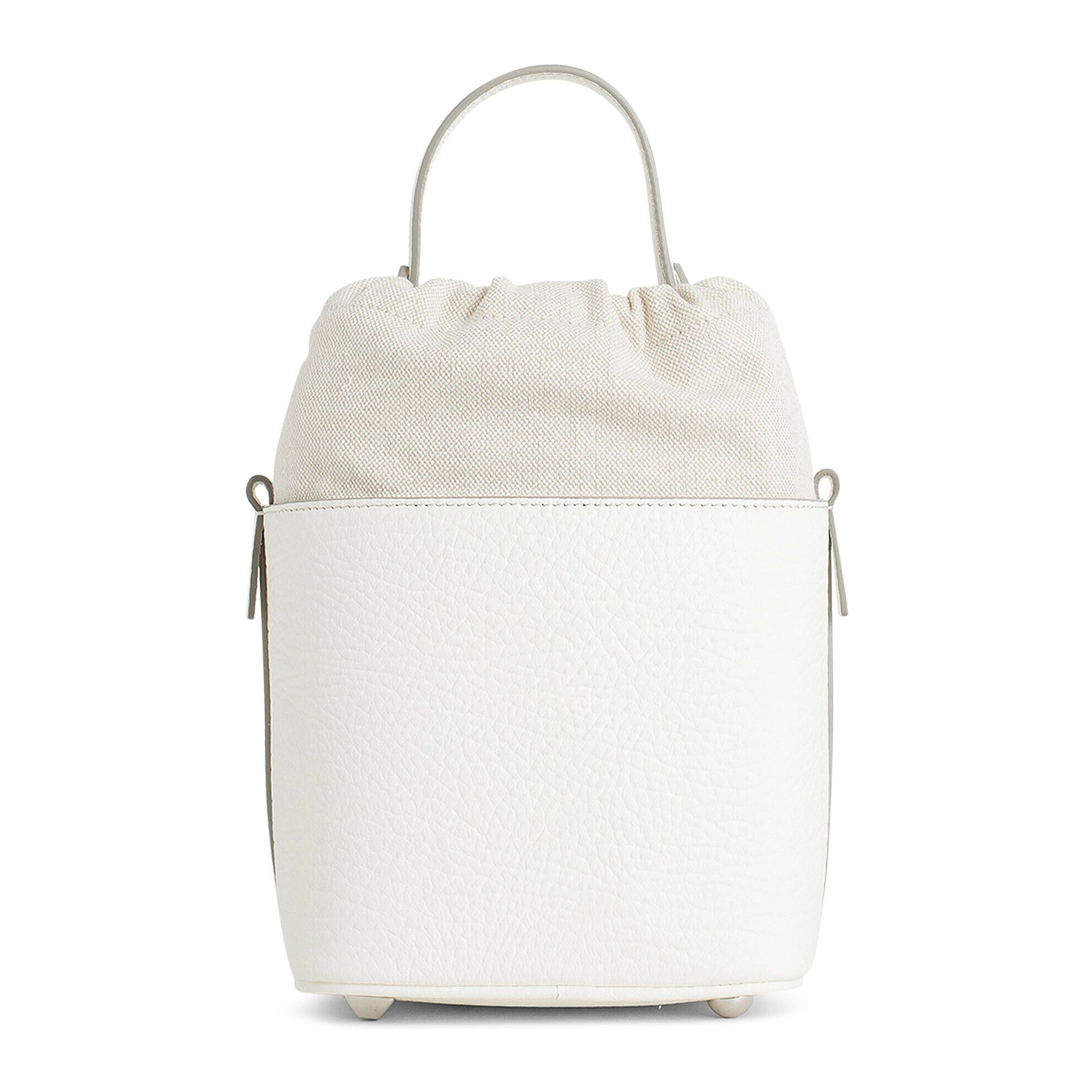 A級☆Maison Margiela☆ S61WG0035 5AC- Chain bucket bag Buy Maison Margiela 5AC Bucket Bag Canvas And Leather 'White