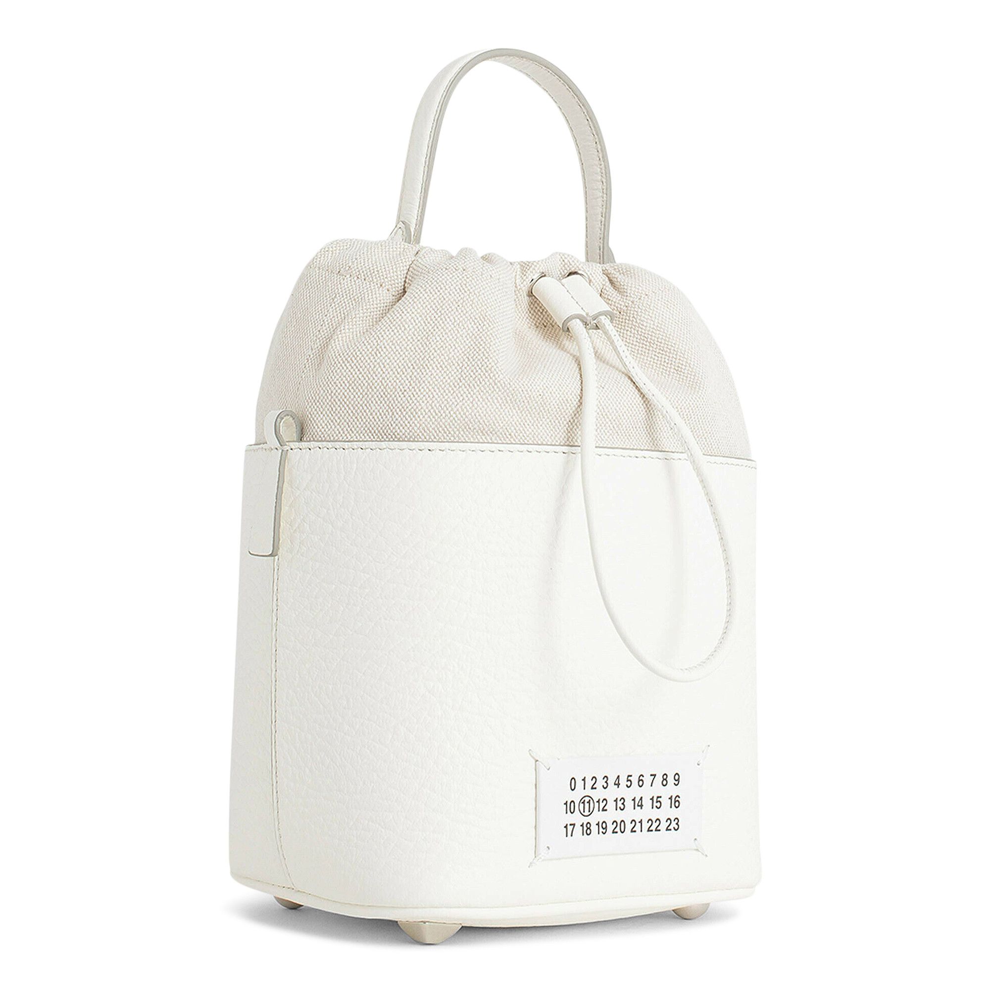 A級☆Maison Margiela☆ S61WG0035 5AC- Chain bucket bag Buy Maison Margiela 5AC Bucket Bag Canvas And Leather 'White
