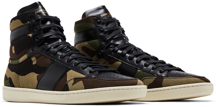 Saint Laurent SL 10 Military High Khaki Camo