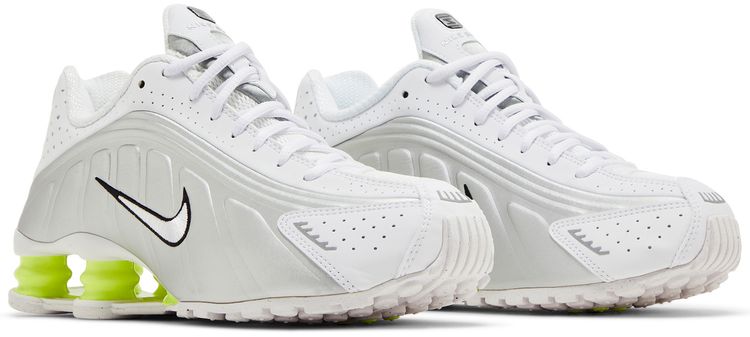 Nike Wmns Shox R4 White Metallic Silver