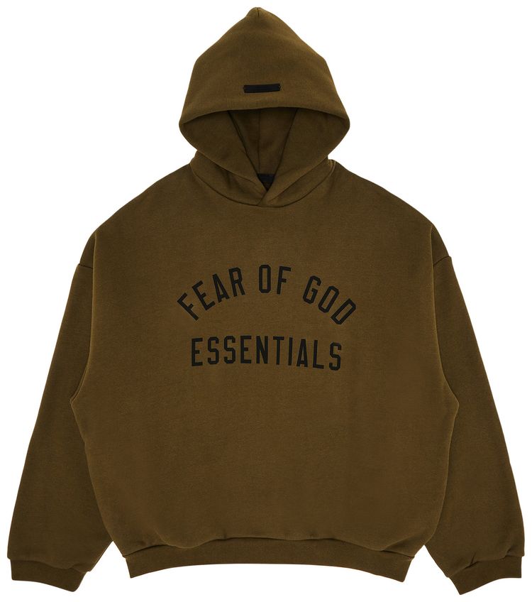 Fear of God Essentials Fleece Hoodie Olive