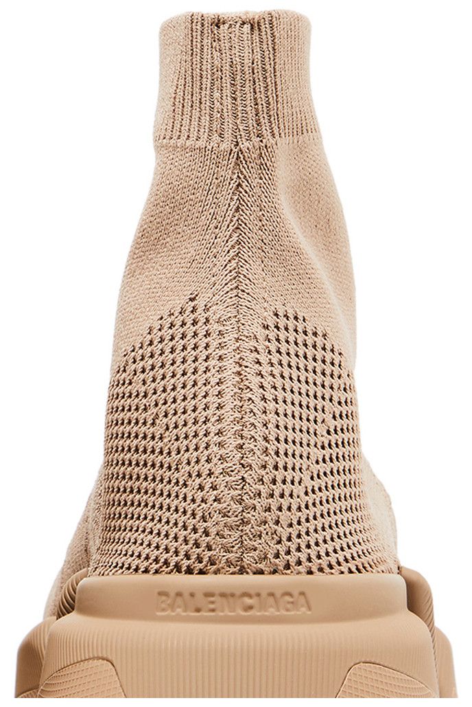 Balenciaga Speed 20 Lace Up Sneaker Beige