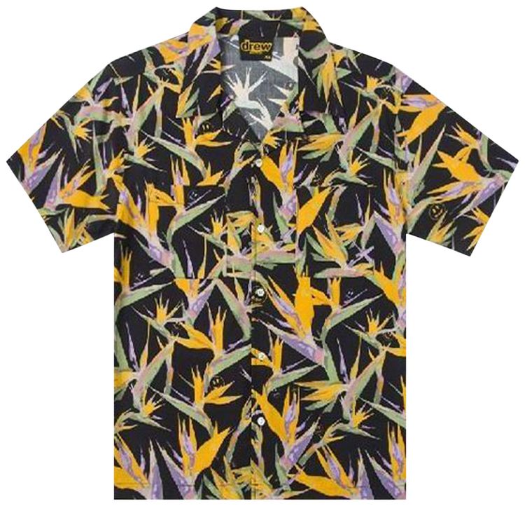 Drew House Rayon Camp Shirt Black