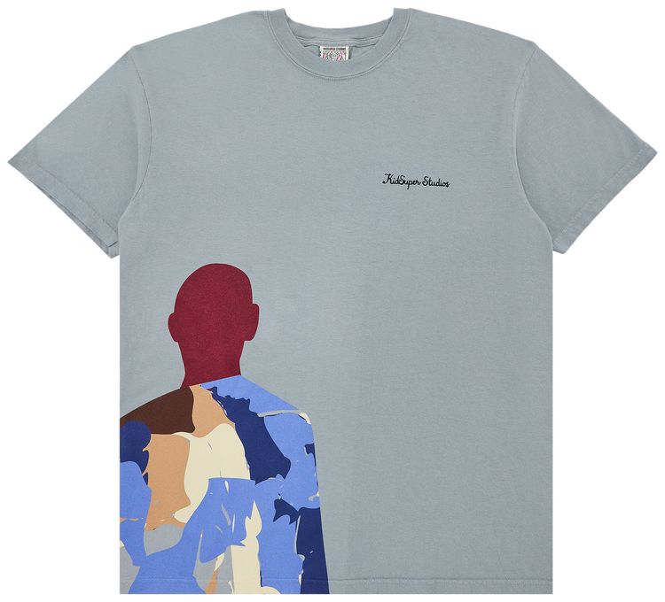 KidSuper Man Figure Tee Grey