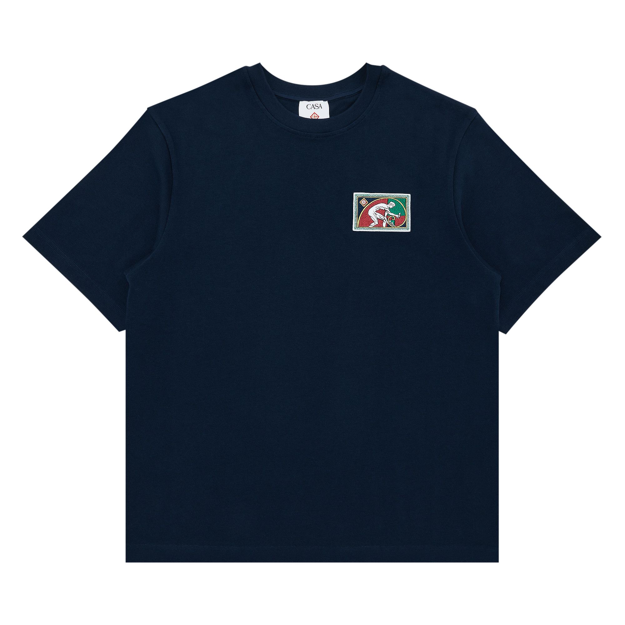 Buy Casablanca Fibonacci Patch Oversized T-Shirt 'Navy