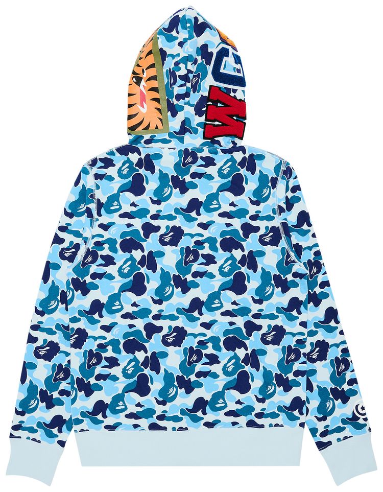 BAPE ABC Camo Shark Full Zip Hoodie Blue