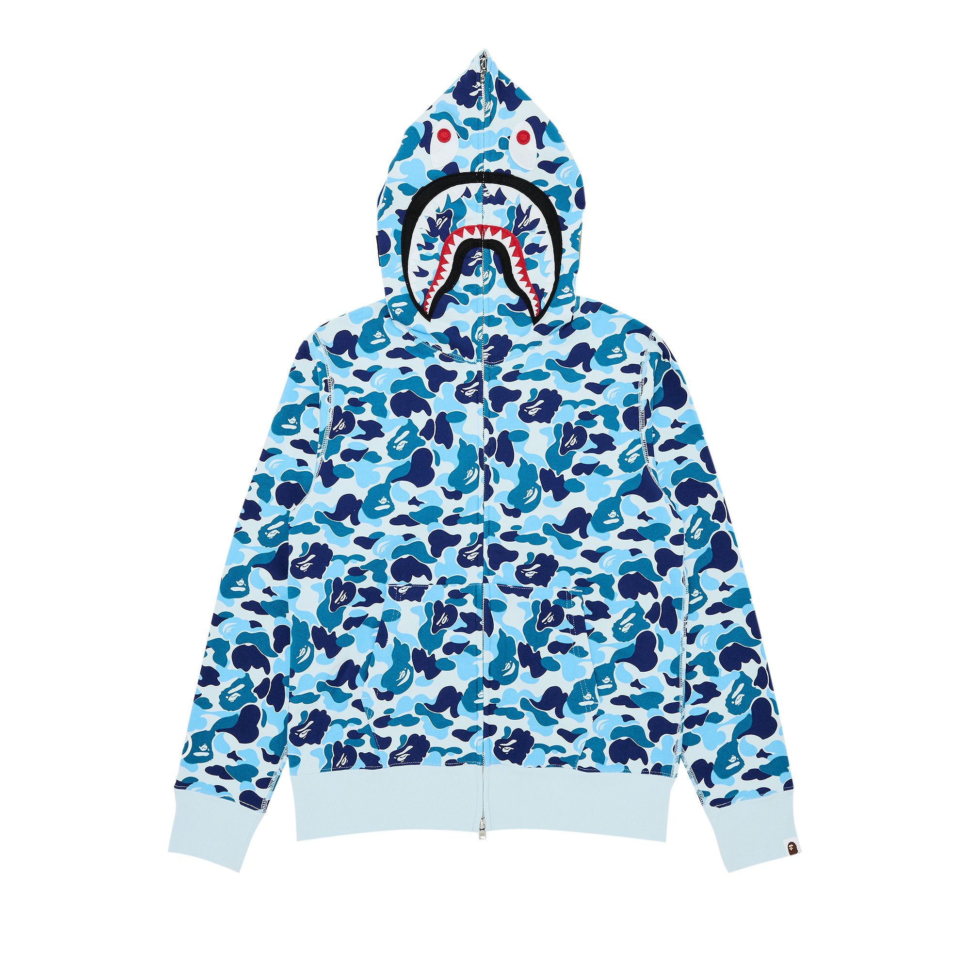 Buy BAPE ABC Camo Shark Full Zip Hoodie Blue 1K20 115 008 BLUE GOAT CA
