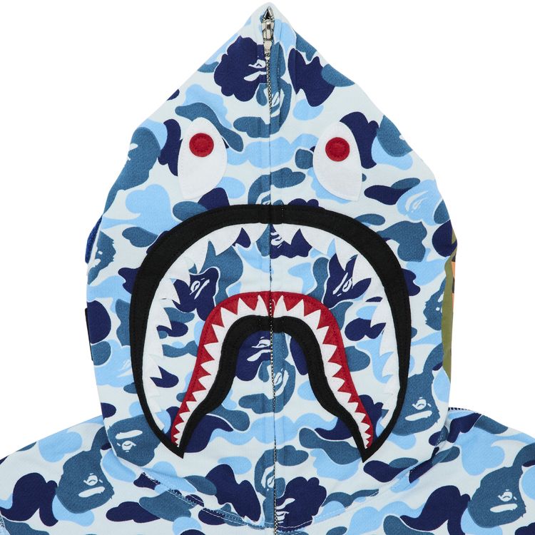 BAPE ABC Camo Shark Full Zip Hoodie Blue