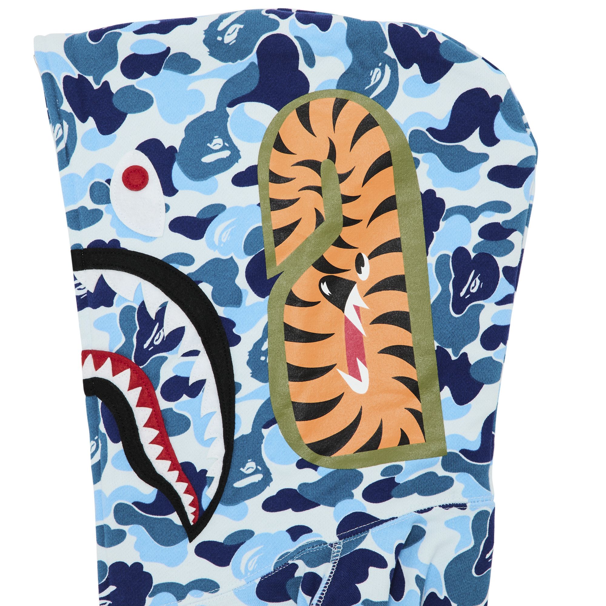 Size xl BAPE ABC Camo Shark Full Zip Hoodie 'Blue'