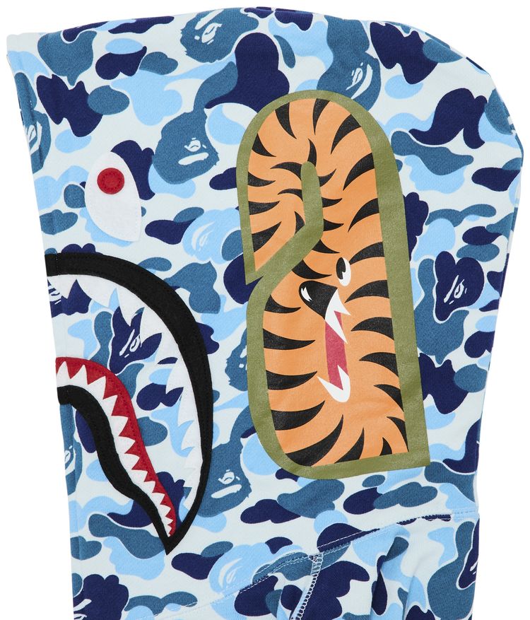 BAPE ABC Camo Shark Full Zip Hoodie Blue