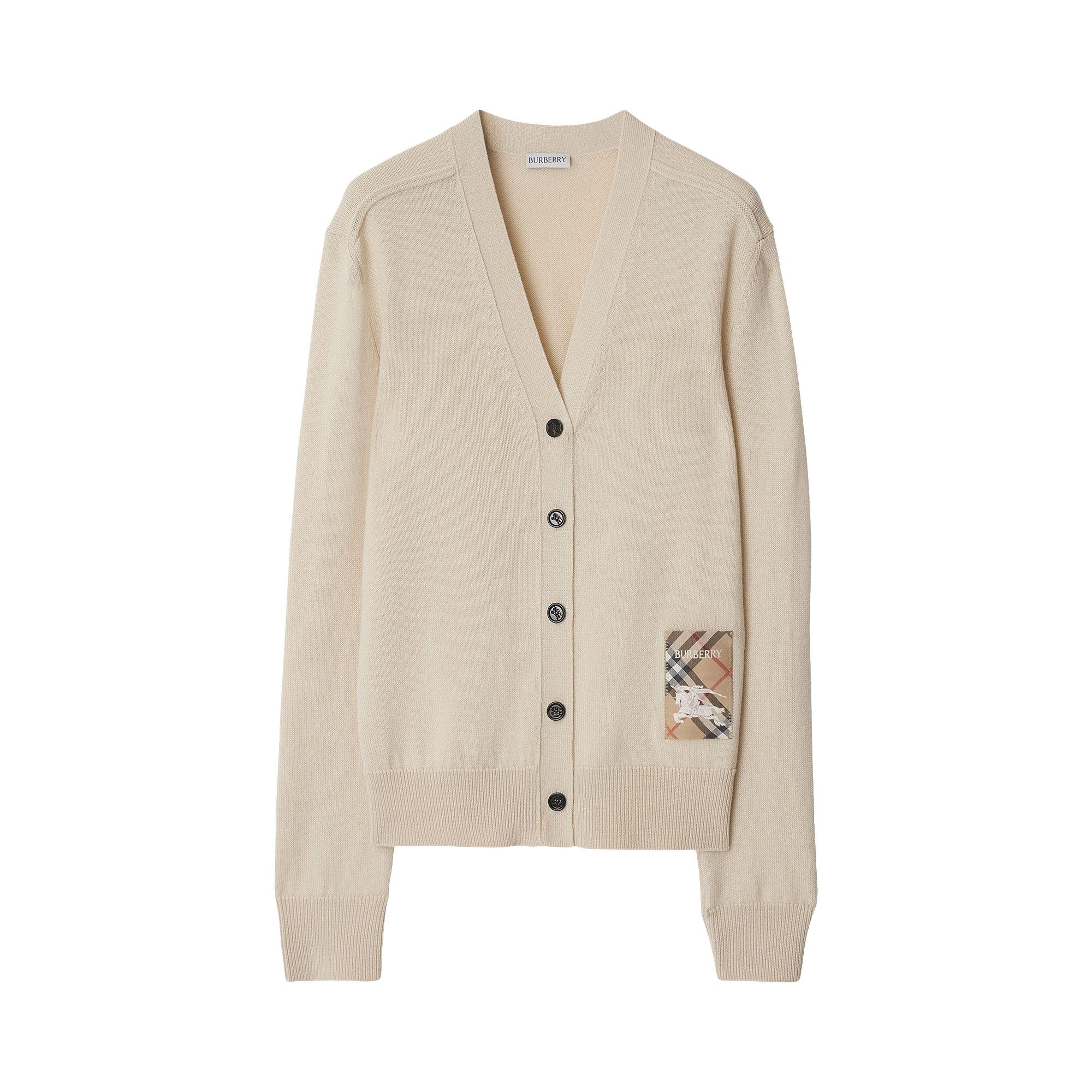 Burberryカーディガン Check Wool Mohair Blend Cardigan in Sand - Men | Burberry® Official