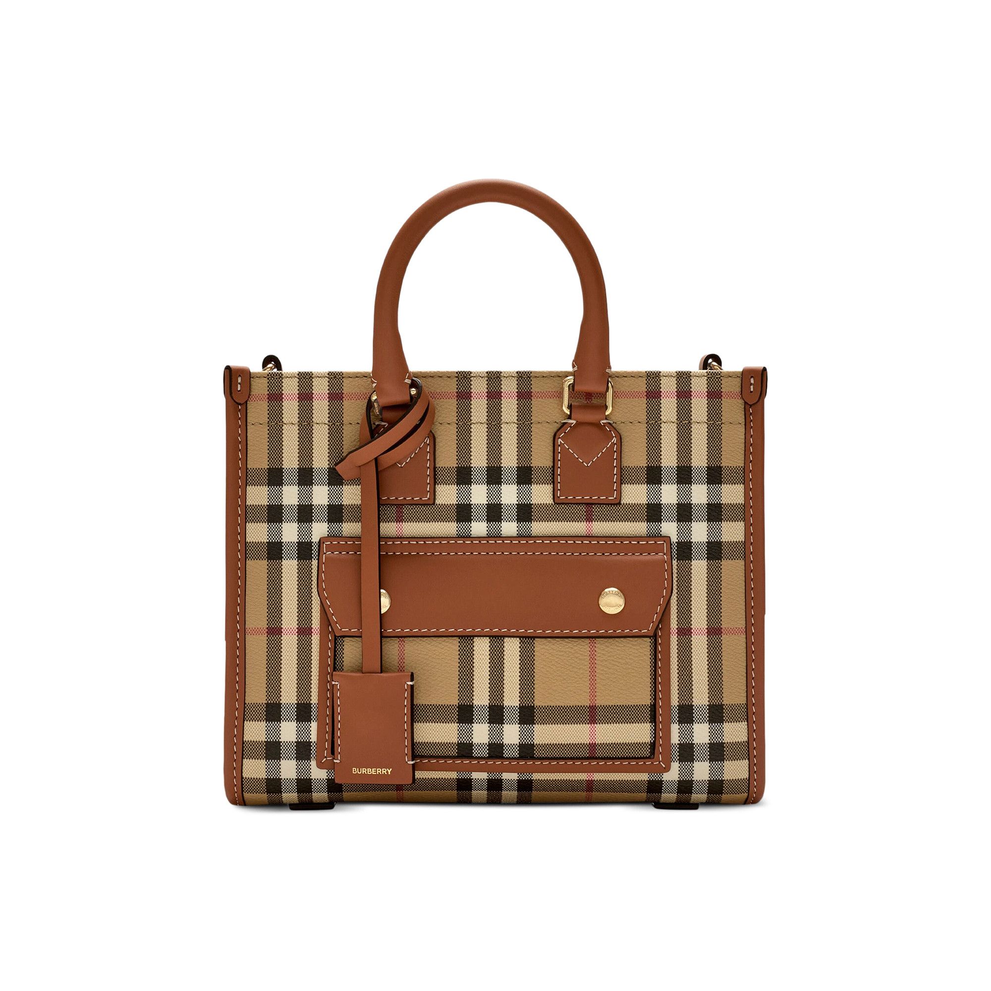 Buy Burberry Mini Freya Tote Bag 'Briar Brown' - 8097566 | GOAT