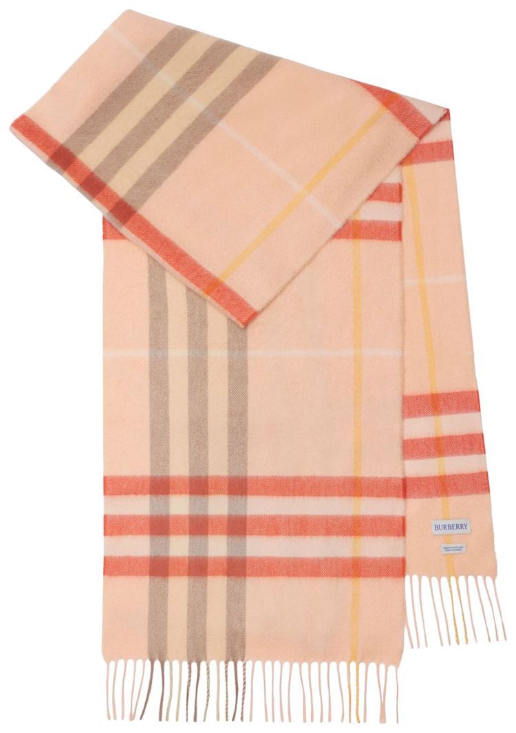 Burberry Check Cashmere Scarf Teacup
