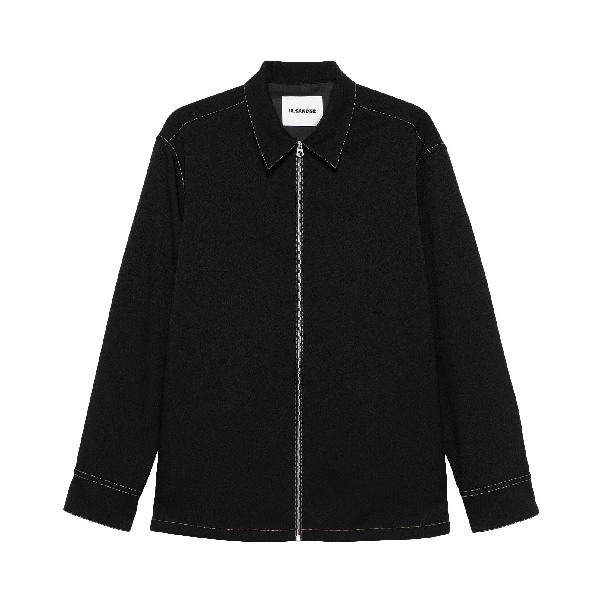 Tシャツ・カットソー Jil Sander SS25 FULL ZIP SHIRT (J22DL0299 J70001001) Buy Jil Sander Zip-Up Shirt 'Black' - J22DL0299 J70001 001