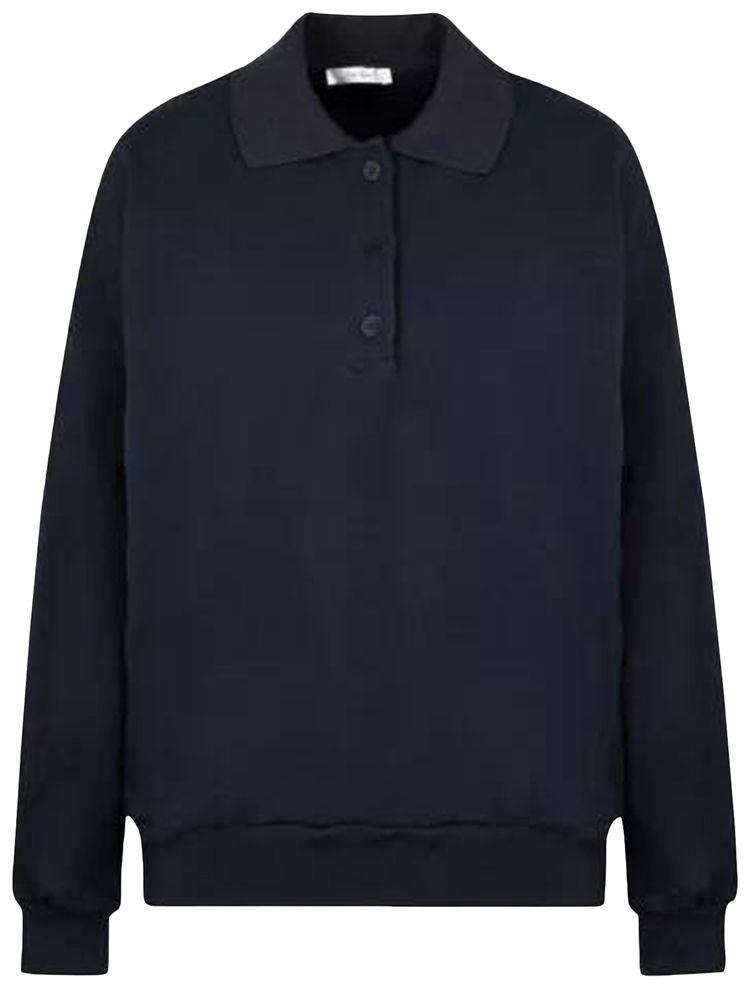 The Row Corzas Top Dark Navy