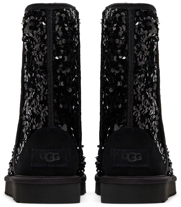 Wmns Classic Short Chunky Sequin   Black