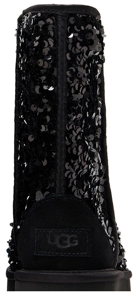 Wmns Classic Short Chunky Sequin   Black
