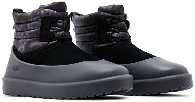 UGG Classic Mini Lace Up Weather Smokescreen Boot Black