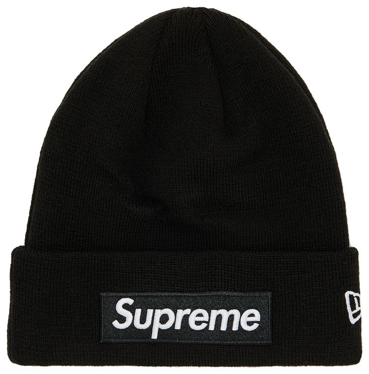 Supreme x New Era Box Logo Beanie Black