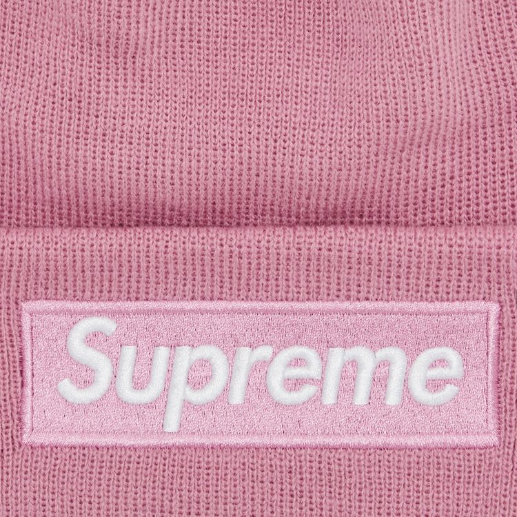 Supreme x New Era Box Logo Beanie Dusty Pink