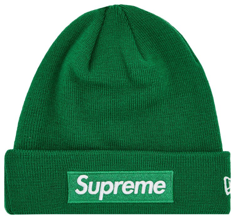 Supreme x New Era Box Logo Beanie Green