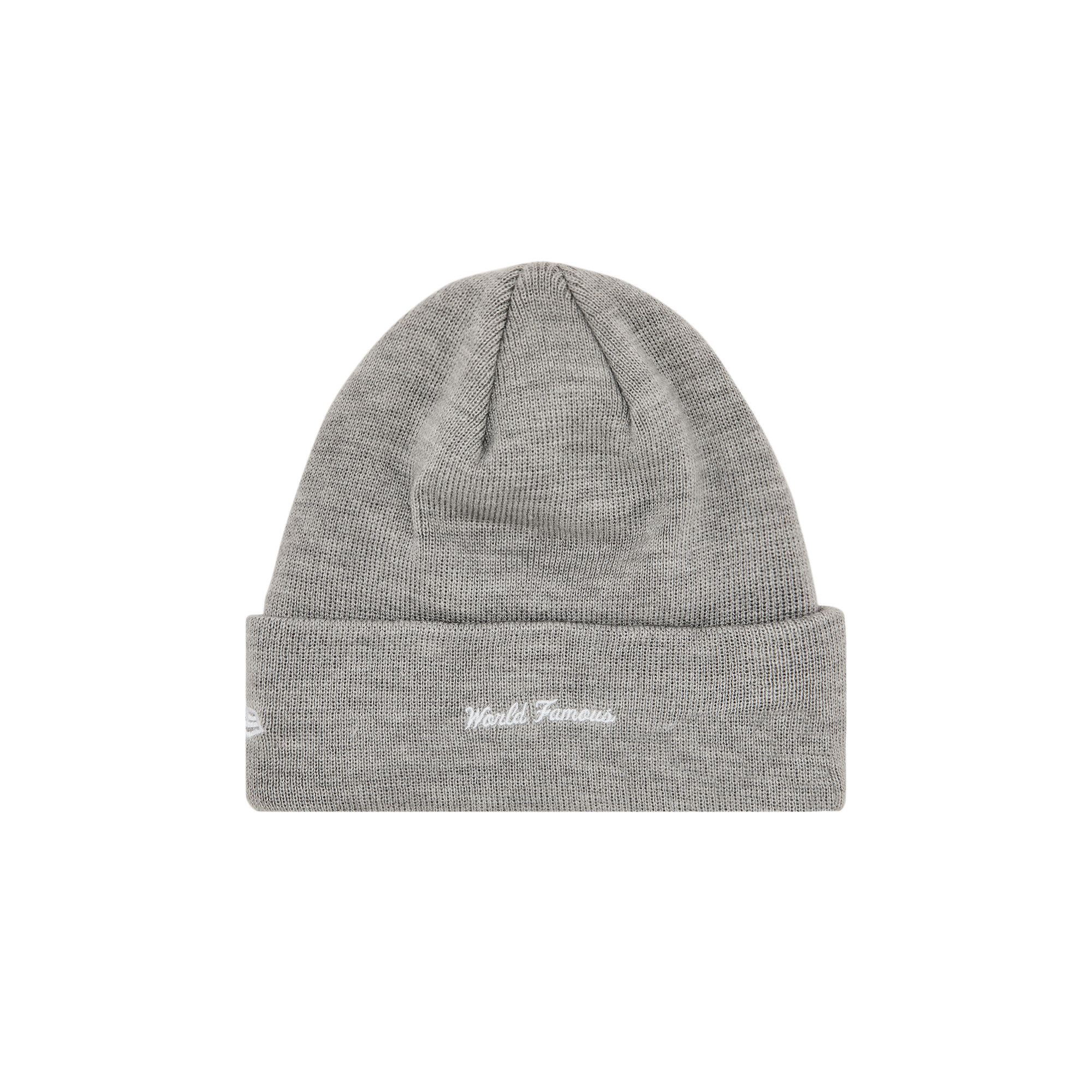 Buy Supreme x New Era Box Logo Beanie 'Heather Grey