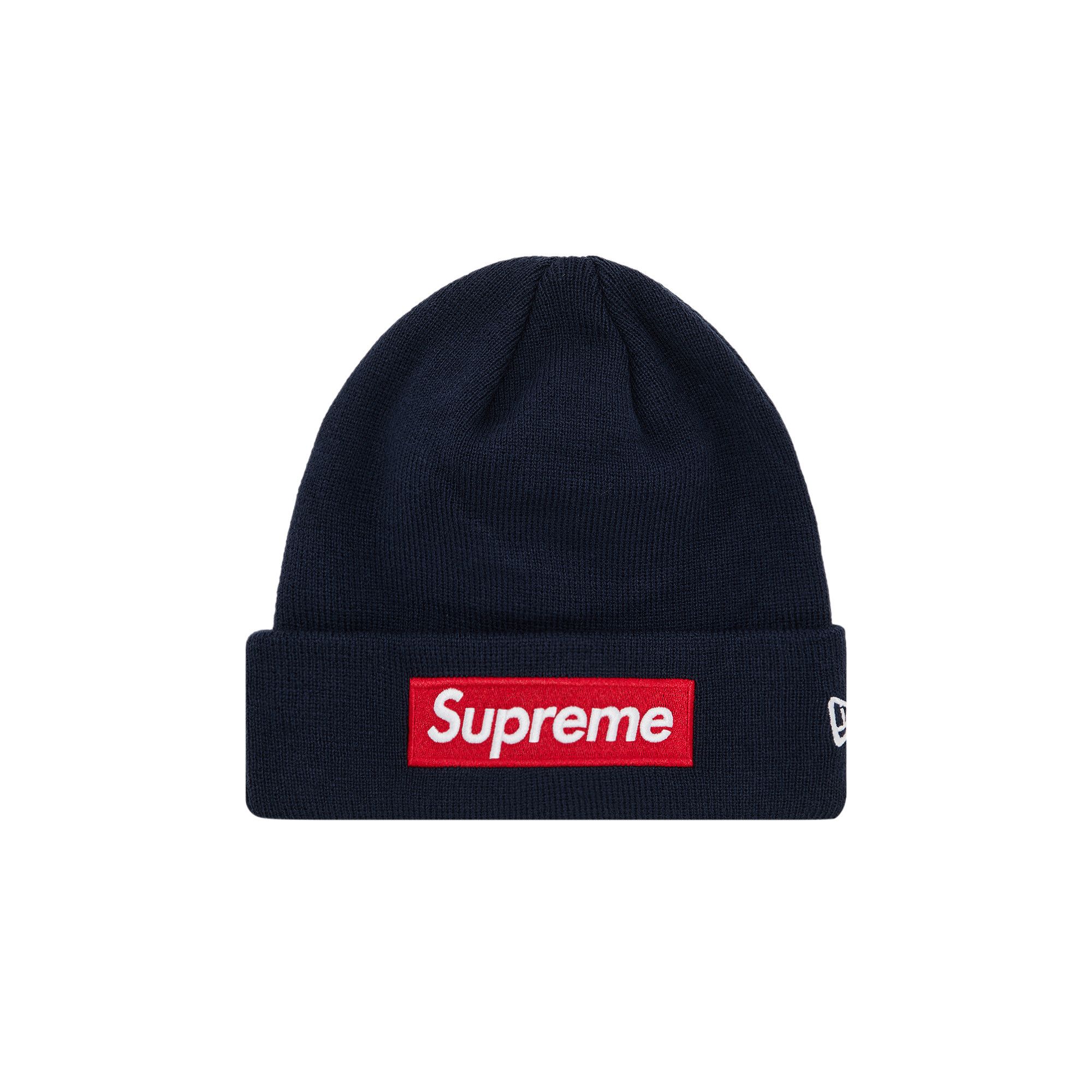 Supreme x New Era Box Logo Beanie 'Navy'