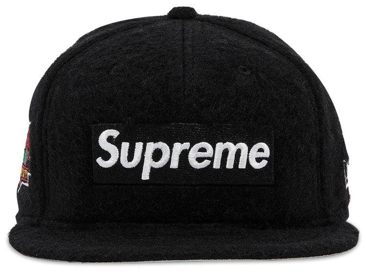 Supreme Mohair Box Logo New Era Black