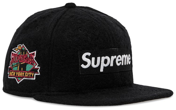 Supreme Mohair Box Logo New Era Black