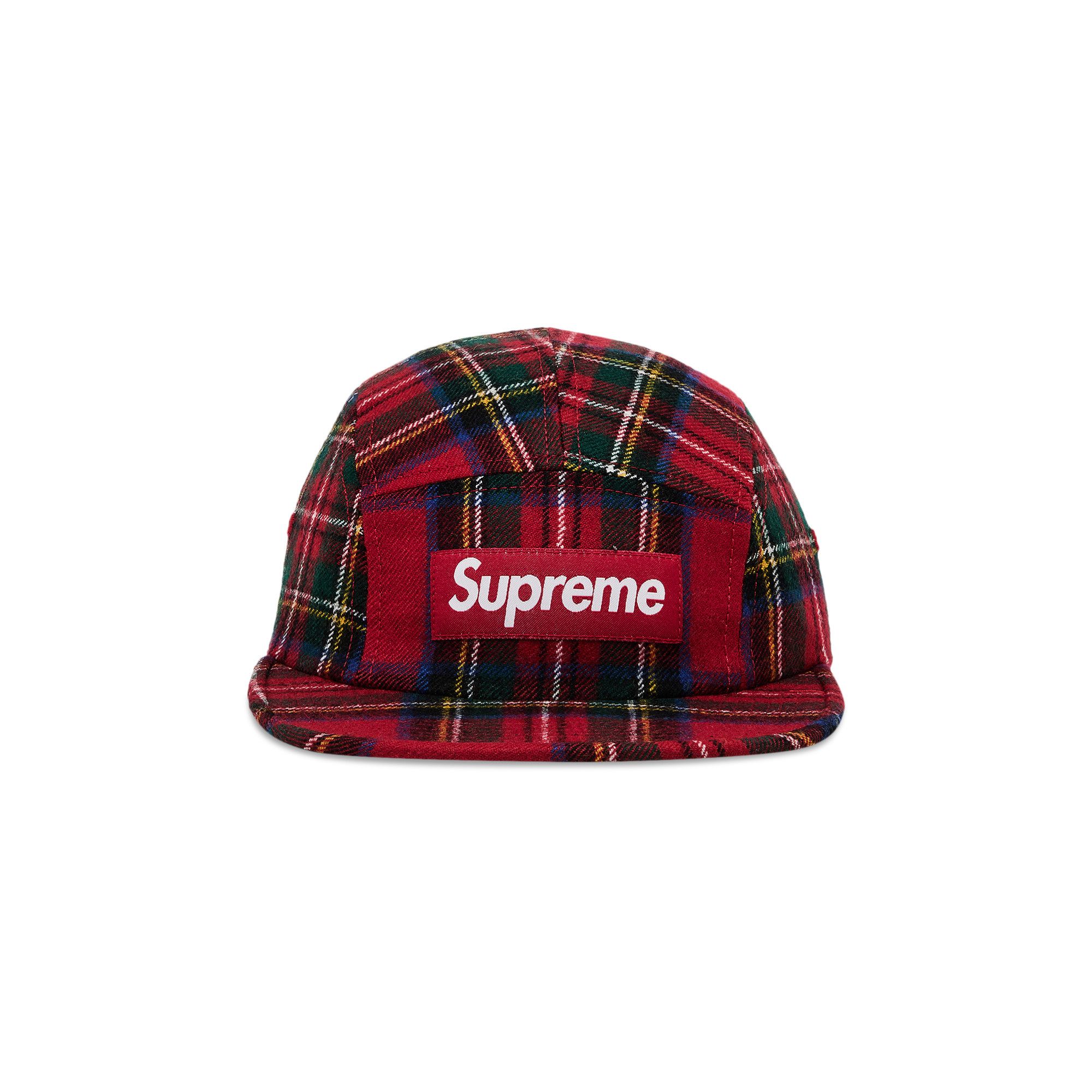 Buy Supreme Lochcarron Camp Cap 'Red Plaid' - FW24H108 RED