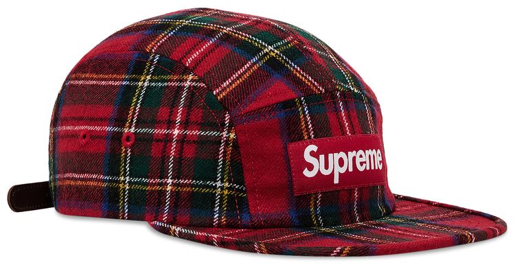 Supreme Lochcarron Camp Cap Red Plaid