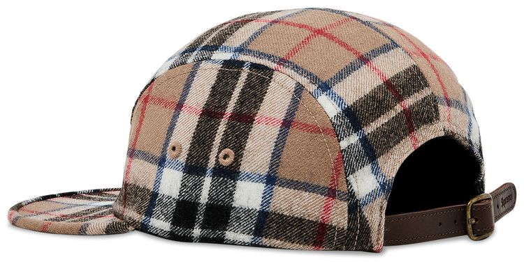 Supreme Lochcarron Camp Cap Tan Plaid