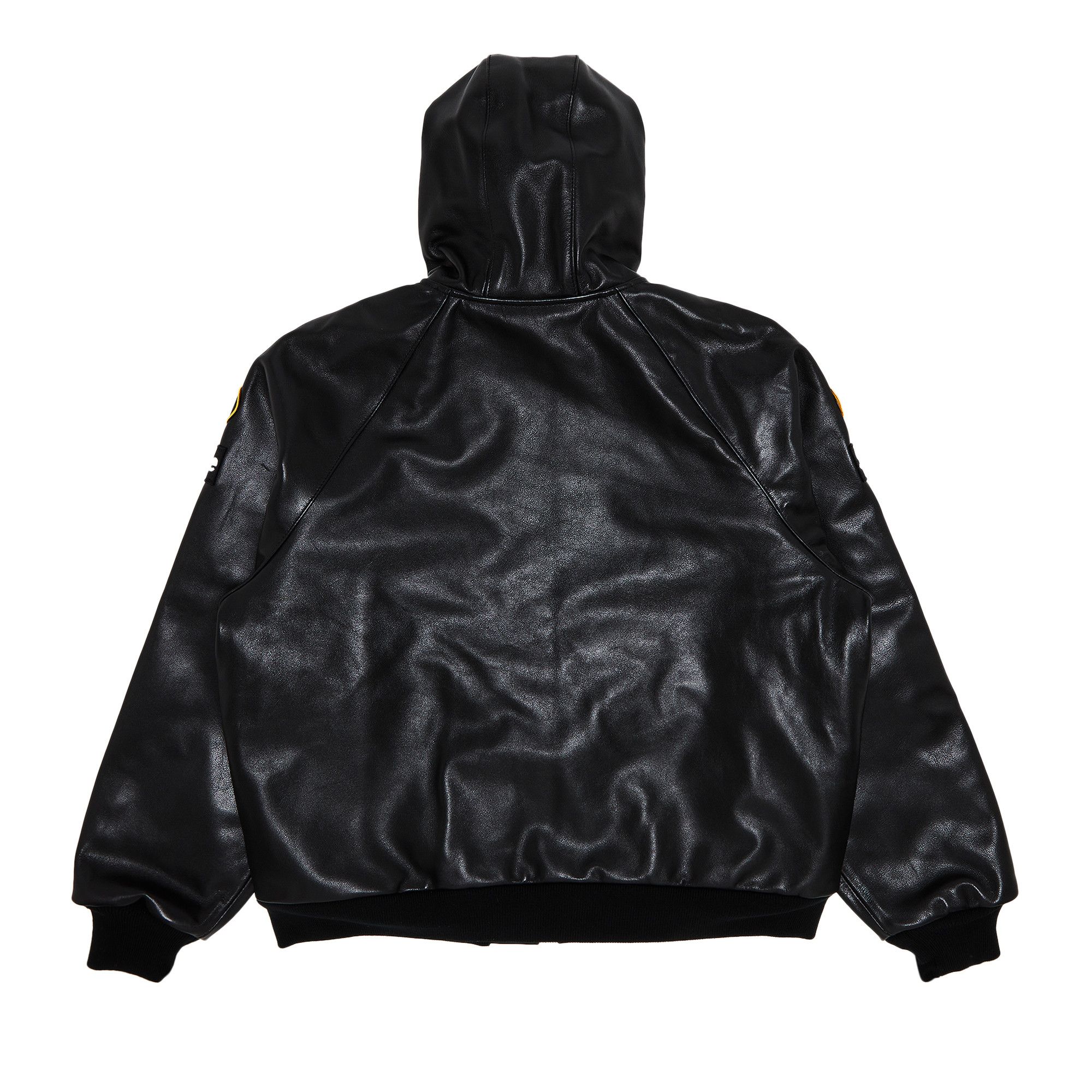 日本人気超絶の Buy 'Black Jacket Work Hooded Leather Vanson x Supreme ジャケット・アウター