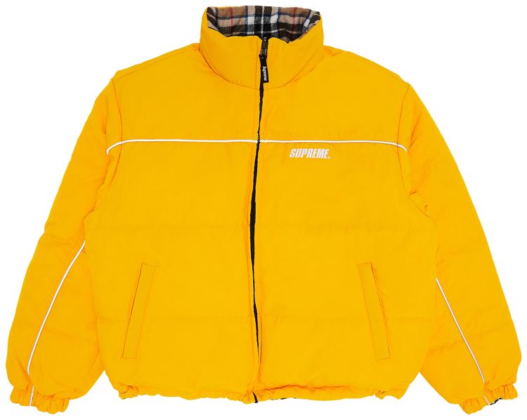 Supreme Reversible Puffer Jacket Yellow