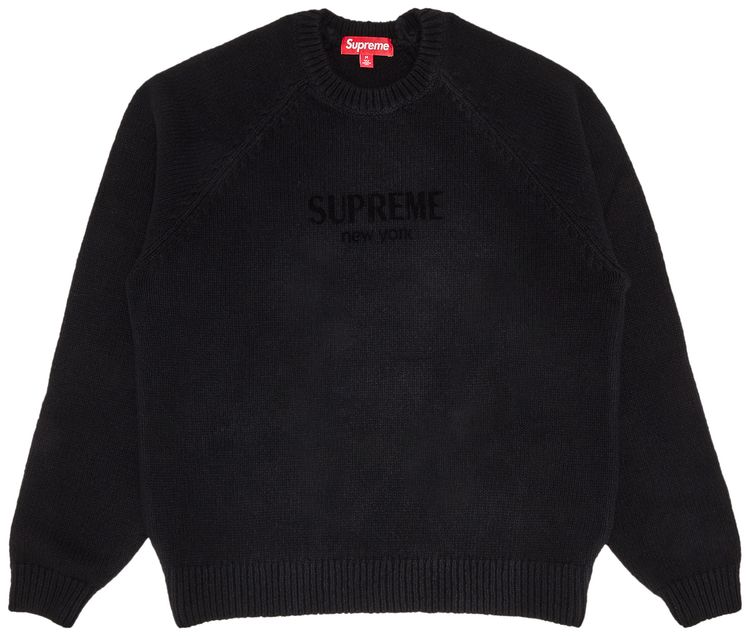 Buy Supreme Flocked Logo Sweater  