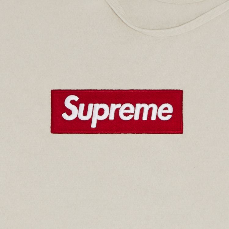 Supreme Box Logo Hooded Sweatshirt Stone