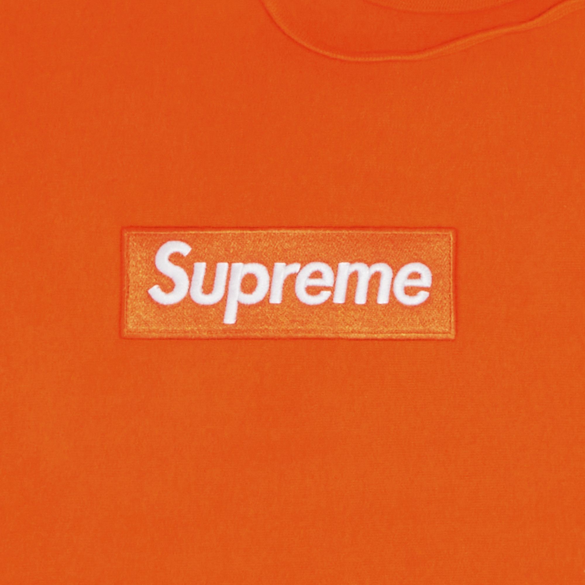 Size xl Supreme Box Logo Hooded Sweatshirt Dark Orange