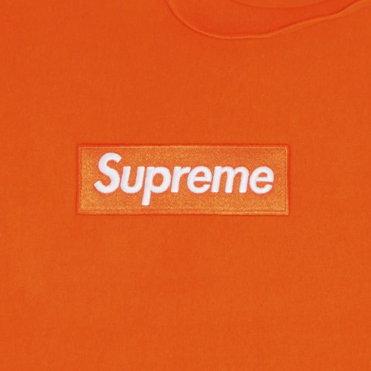Supreme Box Logo Hooded Sweatshirt Dark Orange
