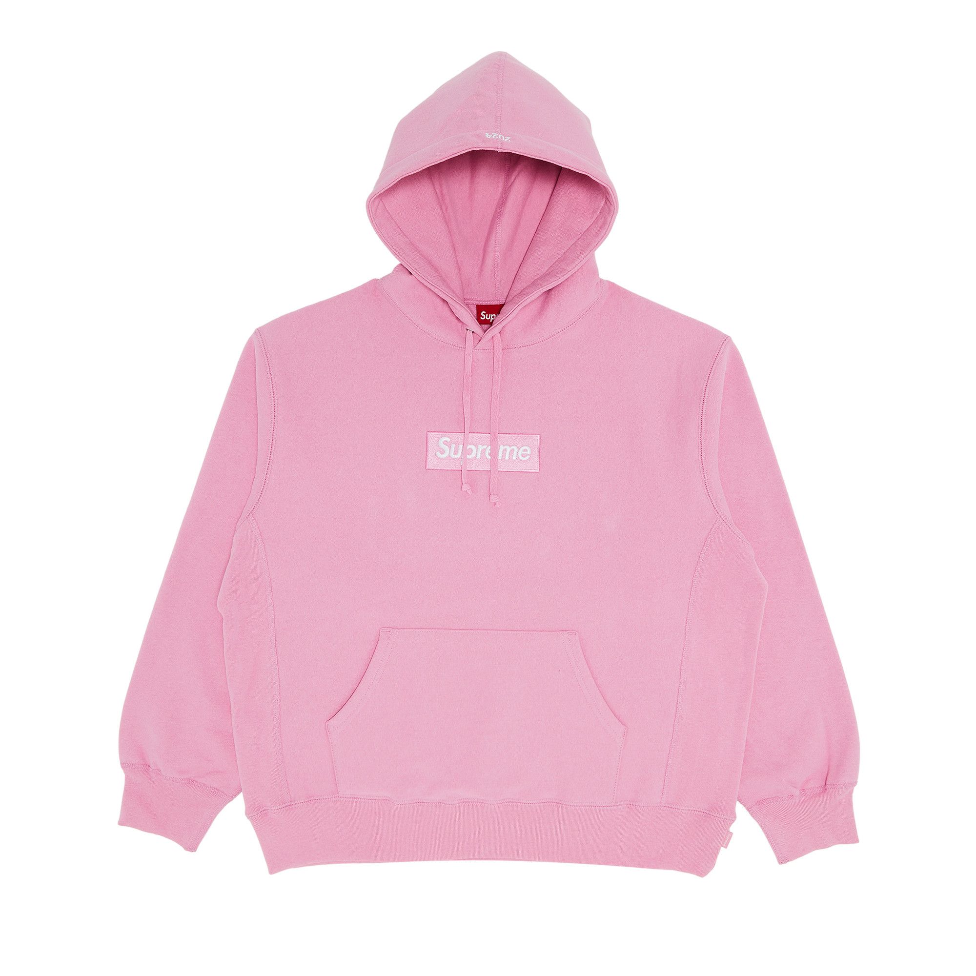 日本初の Supreme Buy Box Pink 'Dusty Sweatshirt Hooded Logo トップス