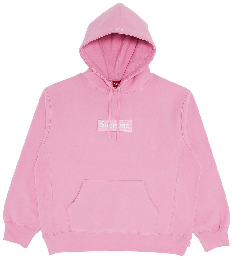 Supreme Box Logo Hooded Sweatshirt Dusty Pink