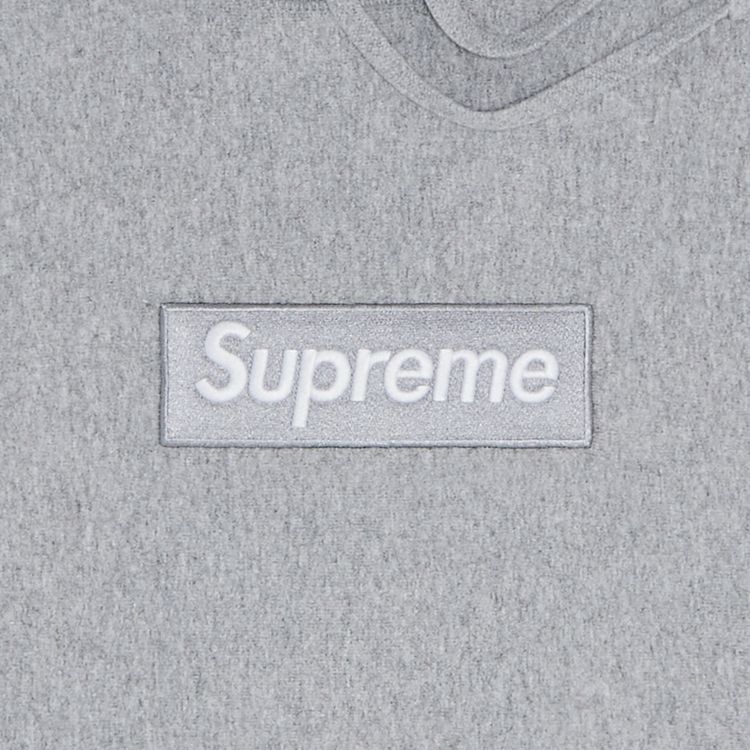 Supreme Box Logo Hooded Sweatshirt Heather Grey