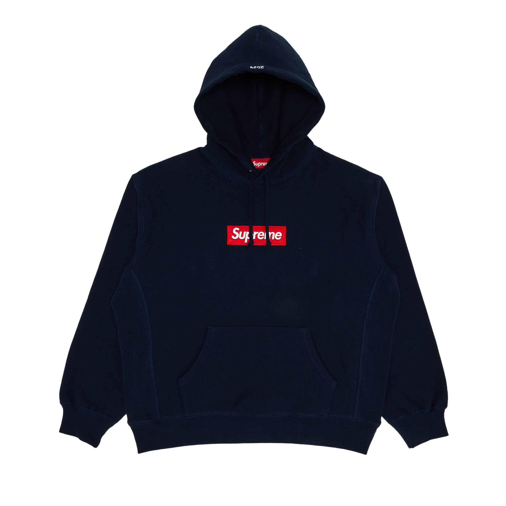 Supreme box logo hooded sweatshirt navy deals