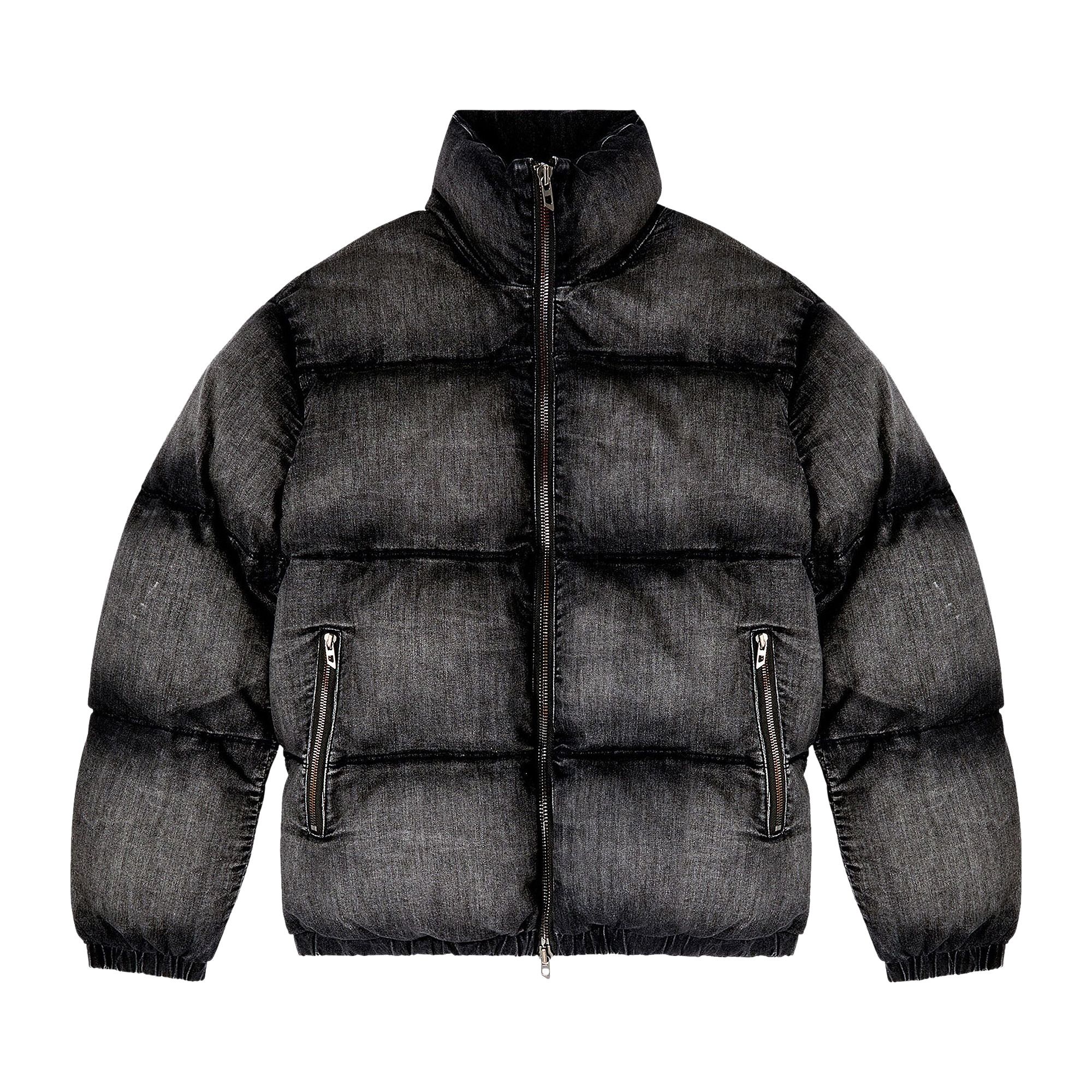 Buy Diesel Faded Denim Puffer Jacket 'Black' - A16077 0ABCB 02