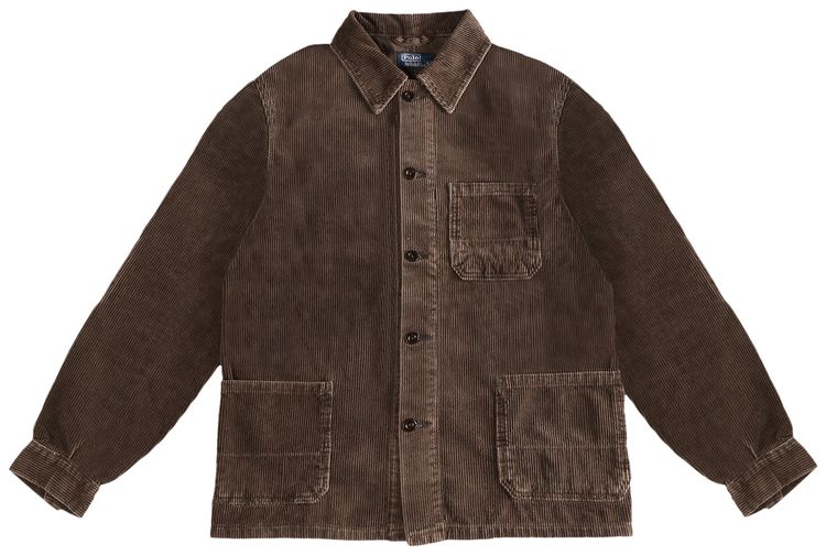 Polo Ralph Lauren Soft Fade Cord Workwear Jacket Brown