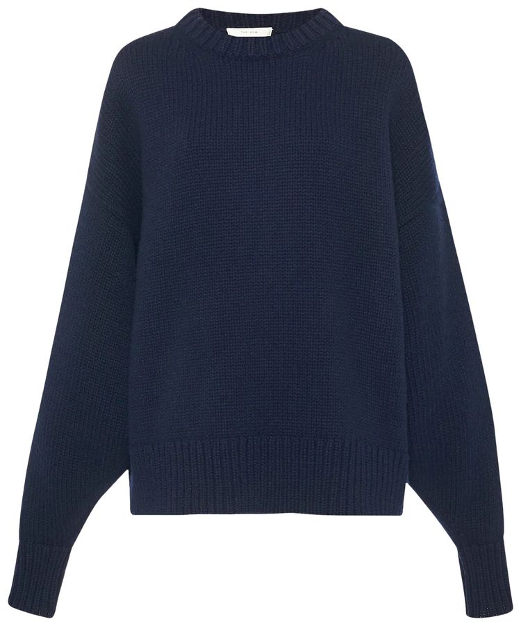The Row Ophelia Top Dark Navy