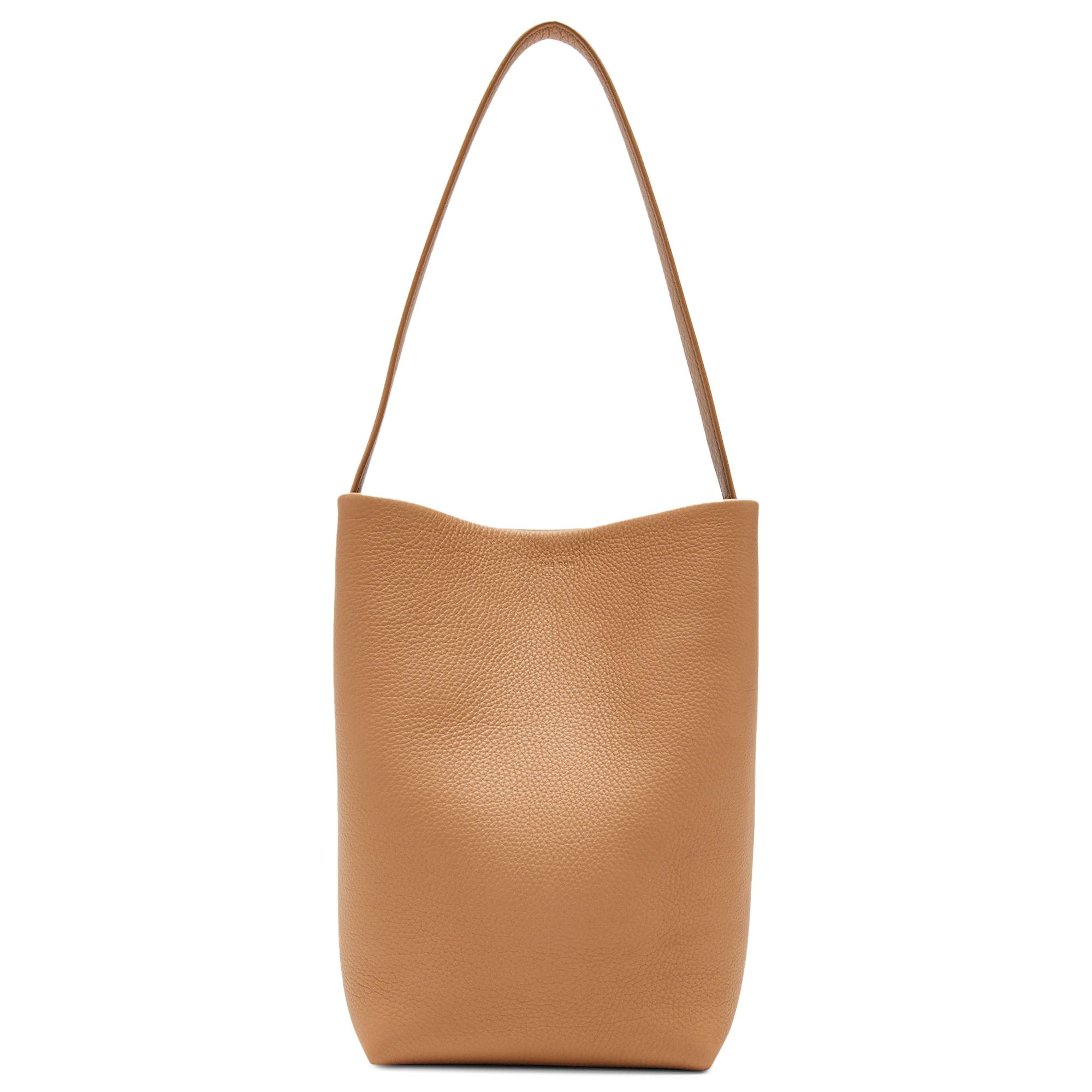 Medium N/S Park Tote Bag Black in Leather – The Row