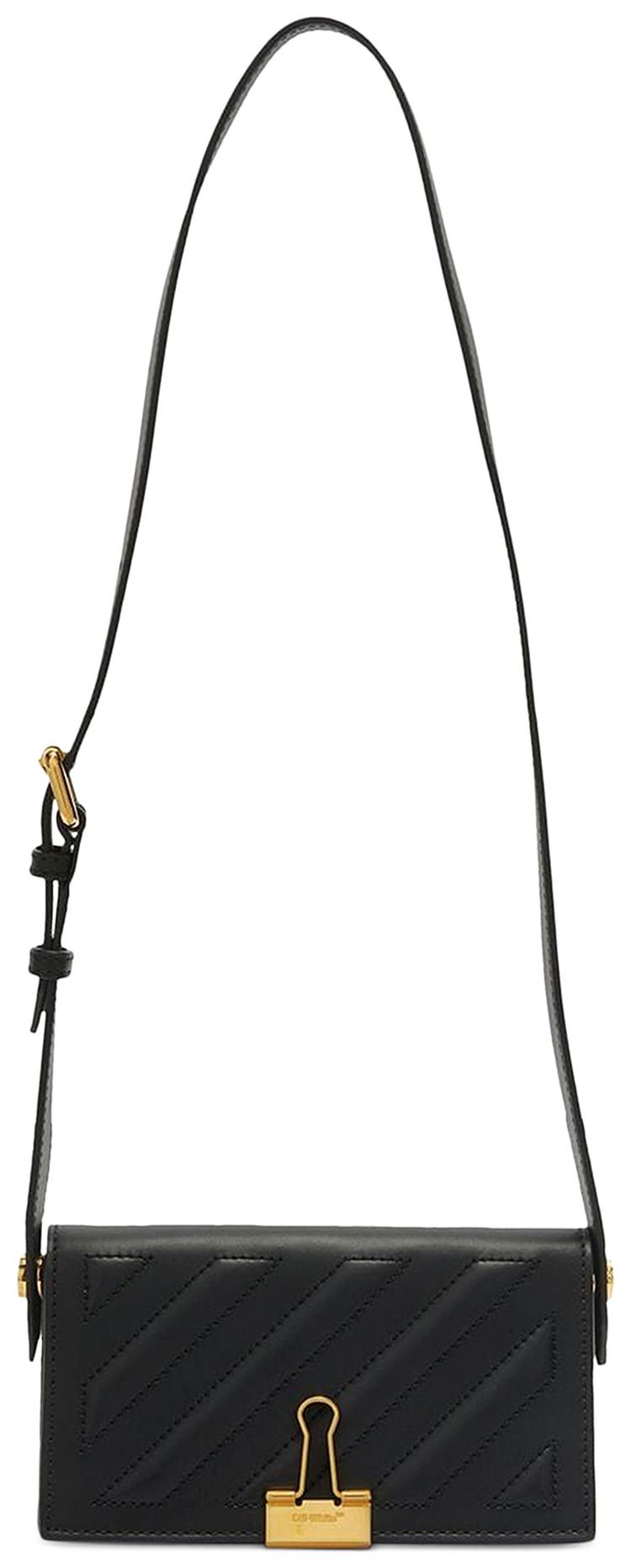 Off White Cross 21 Shoulder Bag BlackGold
