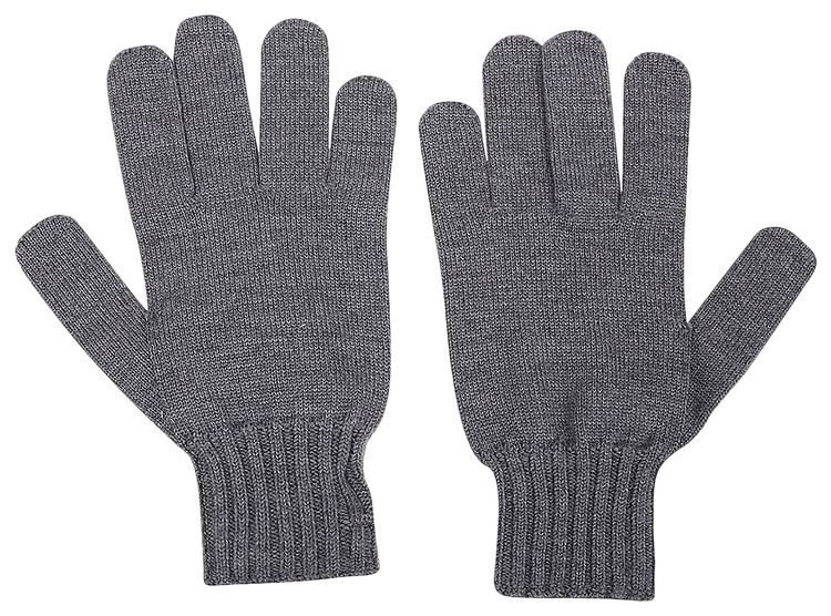 Off White Hand Off Wool Gloves Grey
